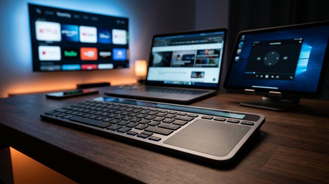 Best Wireless Keyboards with Built-In Trackpads for Smart TVs